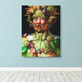 Giuseppe Arcimboldo - Vertumnus Canvas Afdruk (Insitu (Houten vloer))