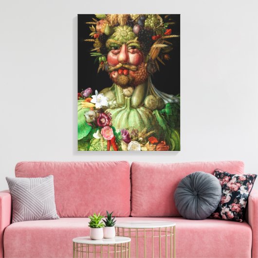 Giuseppe Arcimboldo - Vertumnus Canvas Afdruk (Insitu (Woonkamer))