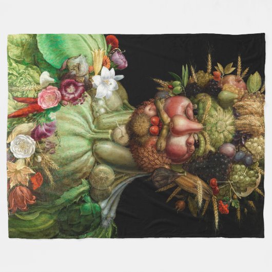 Giuseppe Arcimboldo - Vertumnus Fleece Deken (Voorkant (Horizontaal))