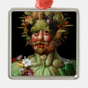 Giuseppe Arcimboldo - Vertumnus Metalen Ornament