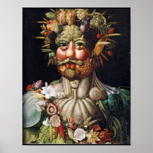 Giuseppe Arcimboldo Vertumnus Vegetable-Man Poster (Voorkant)