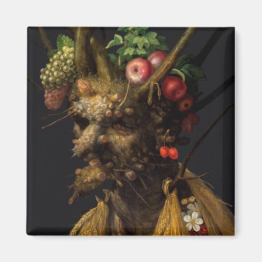 Giuseppe Arcimboldo - Vier Jaargetijden in één hoo Magneet (Voorkant)