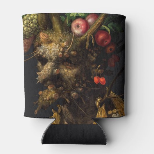 Giuseppe Arcimboldo - Vier seizoenen in één hoofd Blikjeskoeler (Achterkant)