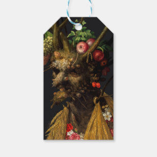 Giuseppe Arcimboldo - Vier seizoenen in één hoofd Cadeaulabel