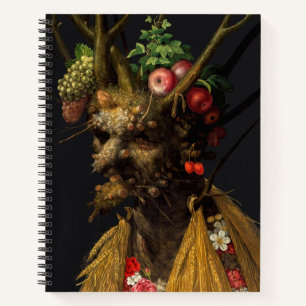 Giuseppe Arcimboldo - Vier seizoenen in één hoofd Notitieboek
