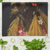 Giuseppe Arcimboldo - Vier seizoenen in één hoofd Theedoek (Gevouwen)