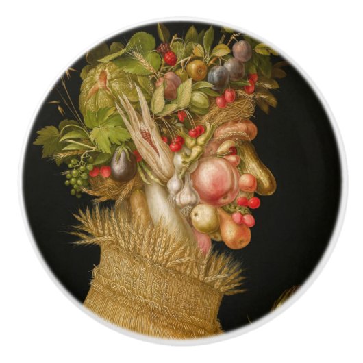 Giuseppe Arcimboldo - Zomer Keramische Knop (Voorkant)