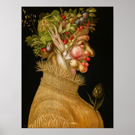 Giuseppe Arcimboldo - zomer Poster (Voorkant)