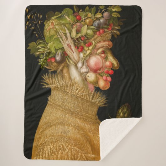 Giuseppe Arcimboldo - zomer Sherpa Deken (Voorkant)