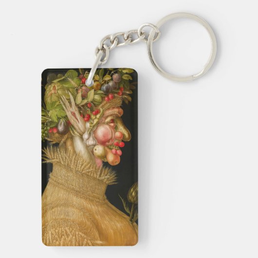Giuseppe Arcimboldo - zomer Sleutelhanger (achterkant)