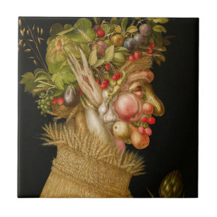 Giuseppe Arcimboldo - zomer Tegeltje