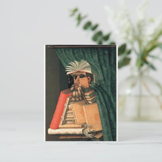 Giuseppe Arcimboldo's Librarian Briefkaart (Staand voorkant)