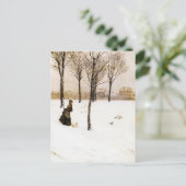 Giuseppe de Nittis- A Winter's Landscape Briefkaart (Staand voorkant)