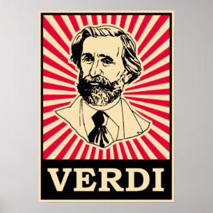 Giuseppe Fortunino Francesco Verdi Poster