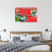 Giuseppe Garibaldi Macaroni Label Canvas Afdruk (Insitu (Slaapkamer))