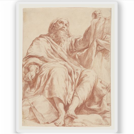 Giuseppe Maria Crespi - Saint Paul Sticker (Voorkant)