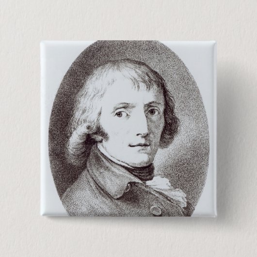 Giuseppe Parini Vierkante Button 5,1 Cm (Voorkant)