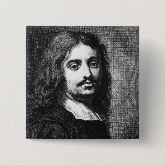 Giuseppe Ribera Vierkante Button 5,1 Cm (Voorkant)