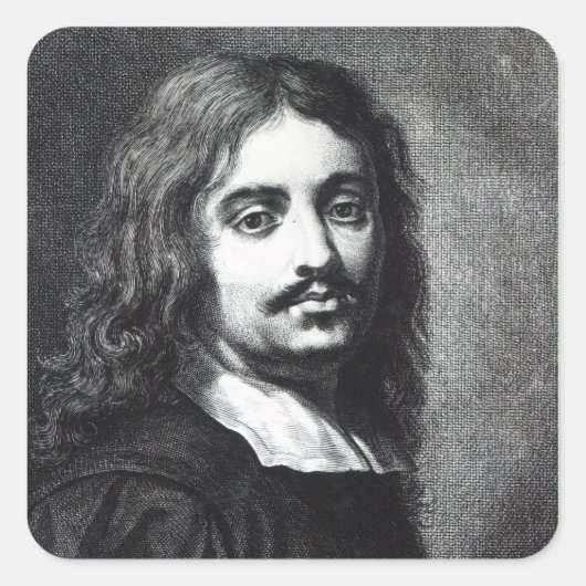 Giuseppe Ribera Vierkante Sticker (Voorkant)