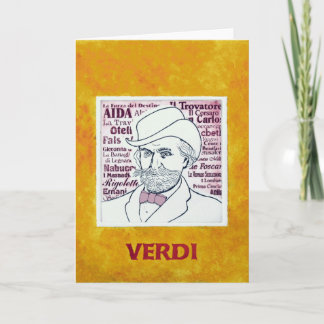 Giuseppe Verdi - groetenkaart Kaart