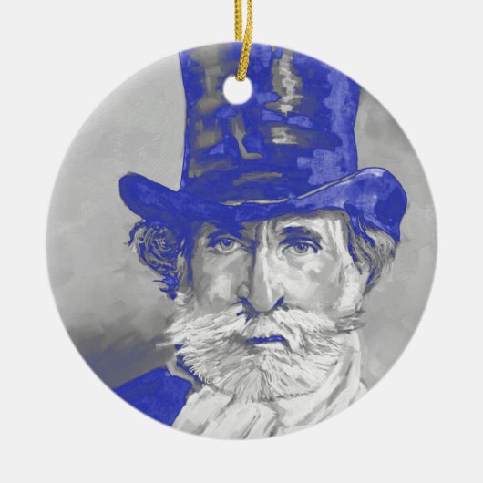 Giuseppe Verdi Keramisch Ornament (Voorkant)