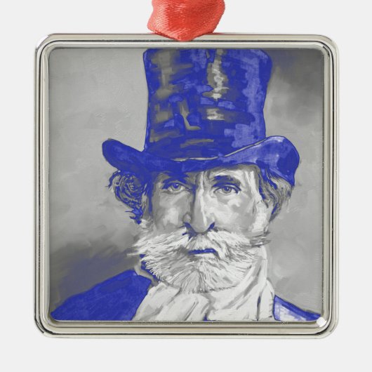 Giuseppe Verdi Metalen Ornament (Voorkant)