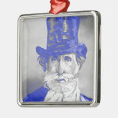 Giuseppe Verdi Metalen Ornament (Links)