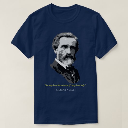 Giuseppe Verdi Quote T-shirt (Design voorkant)