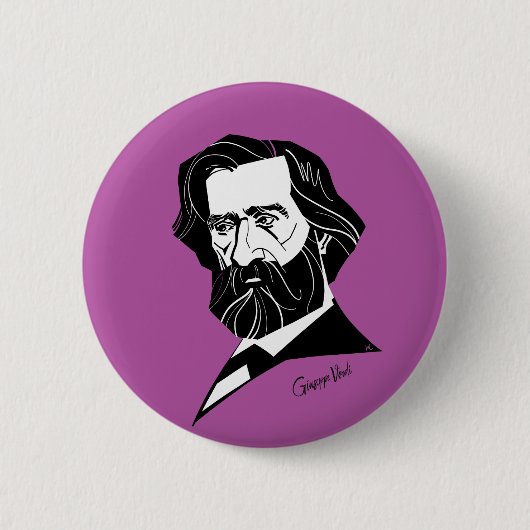 Giuseppe Verdi Ronde Button 5,7 Cm (Voorkant)