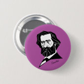 Giuseppe Verdi Ronde Button 5,7 Cm (Voorkant /achterkant)