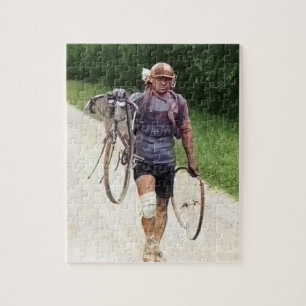 Giusto Cerutti Italiaanse Tour de France Wrak 1928 Legpuzzel