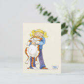 'Give a Hug'. Postcard Briefkaart (Staand voorkant)