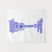 Give me the guitar and no one gets hurt.retro blue wandkleed (Voorkant (horizontaal))