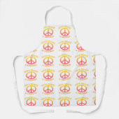 'Give Peace a Chance' Apron Schort (Voorkant)