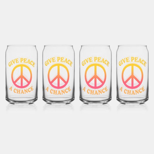 'Give Peace a Chance' Drinkware Set (Dos)