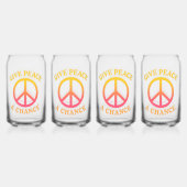 'Give Peace a Chance' Drinkware Set (Recto)