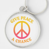 'Give Peace a Chance' Keychain (Voorkant)
