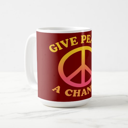 'Give Peace a Chance' Mug (Devant gauche)