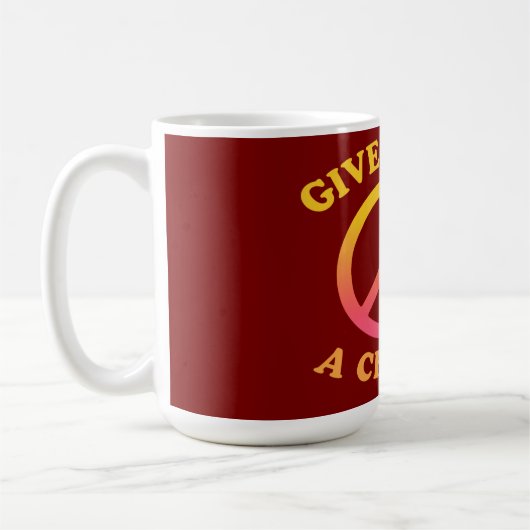 'Give Peace a Chance' Mug (Gauche)