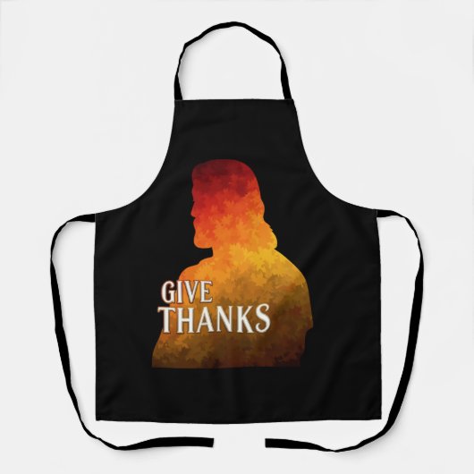 GIVE THANKS APRON SCHORT (Voorkant)