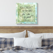Give Thanks Bible Verse Canvas Afdruk (Insitu (Slaapkamer))