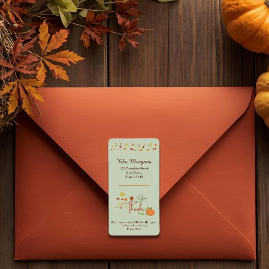 Give Thanks Bible Verse Etiket