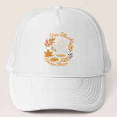 'Give Thanks, Choose Peace' Hat Trucker Pet (Voorkant)