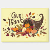 Give Thanks Cornucopia Magnet (Recto)