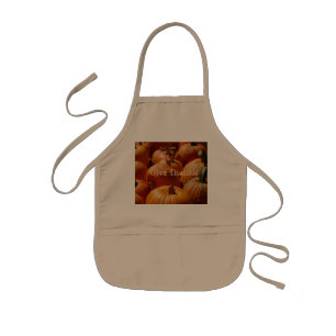 Give Thanks Pompoenen op een Kinder Schort