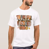 Give Thanks T-Shirt | Floral Fall Coquette Shirt (Voorkant)