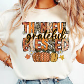 Give Thanks T-Shirt | Floral Fall Coquette Shirt