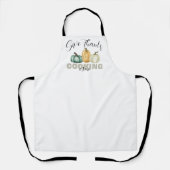 Give Thanks Thanksgiving Pumpkins Cooking Crew Schort (Voorkant)