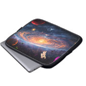 Give Them a Space Man on Their Own Electronics Bag Laptop Sleeve (Voorkant onderkant)