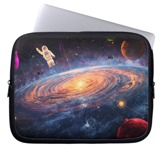 Give Them a Space Man on Their Own Electronics Bag Laptop Sleeve (Voorkant)